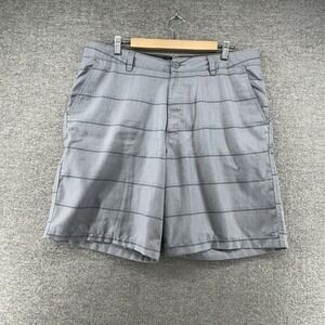 Oneill Shorts Chino Men Size 38 Gray‎ Stripe Casual Golf